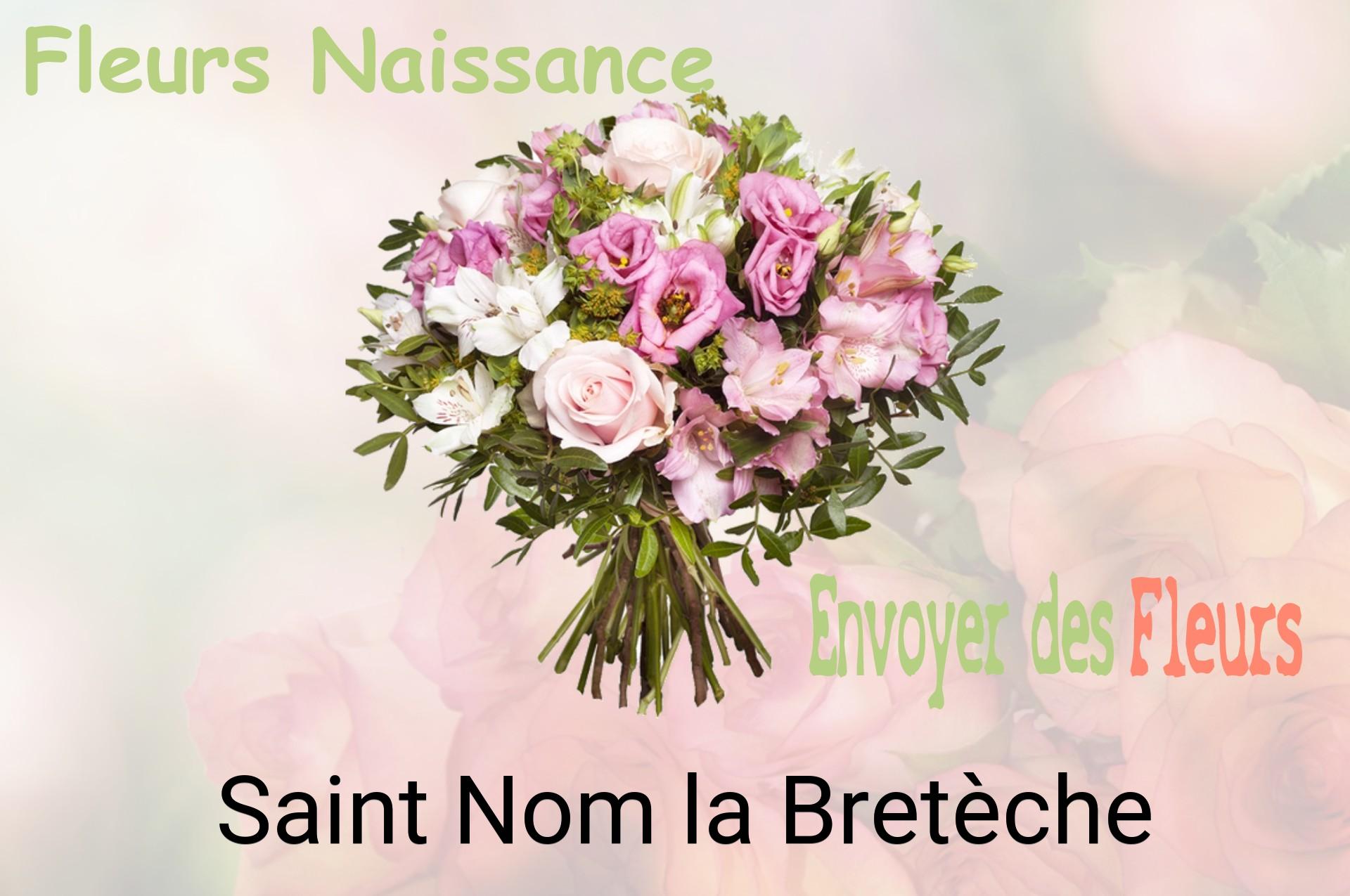 Bouquet de fleurs de naissance livré à Saint-Nom-la-Bretèche
